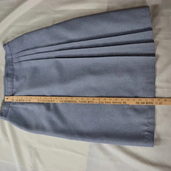 Vtg Tan Jay Pleated Skirt - Picture 9 of 11